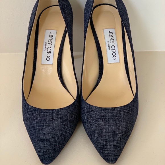 JIMMY CHOO Denim Shoes - Size 40 - Picture 1 of 2